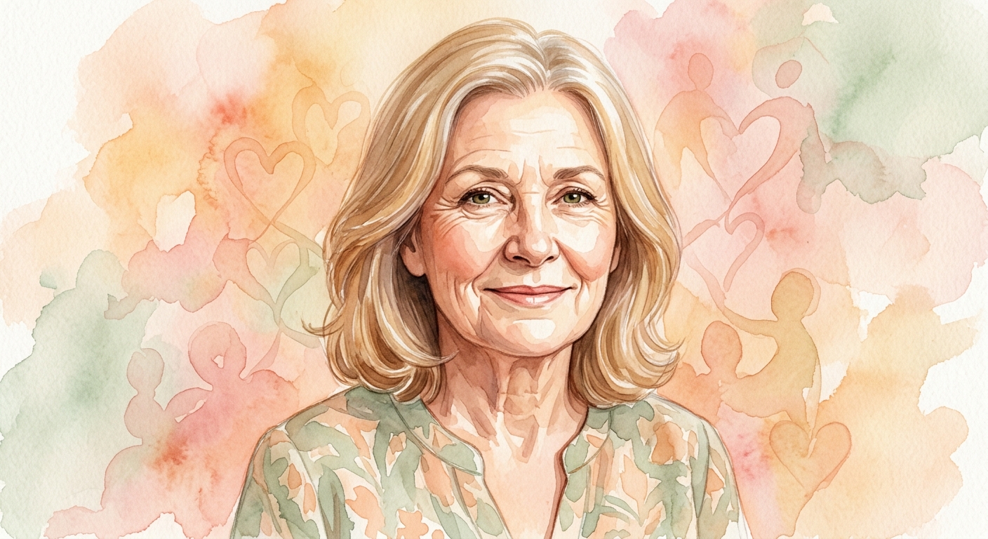 Illustrated portrait of Lisa Bourbeau