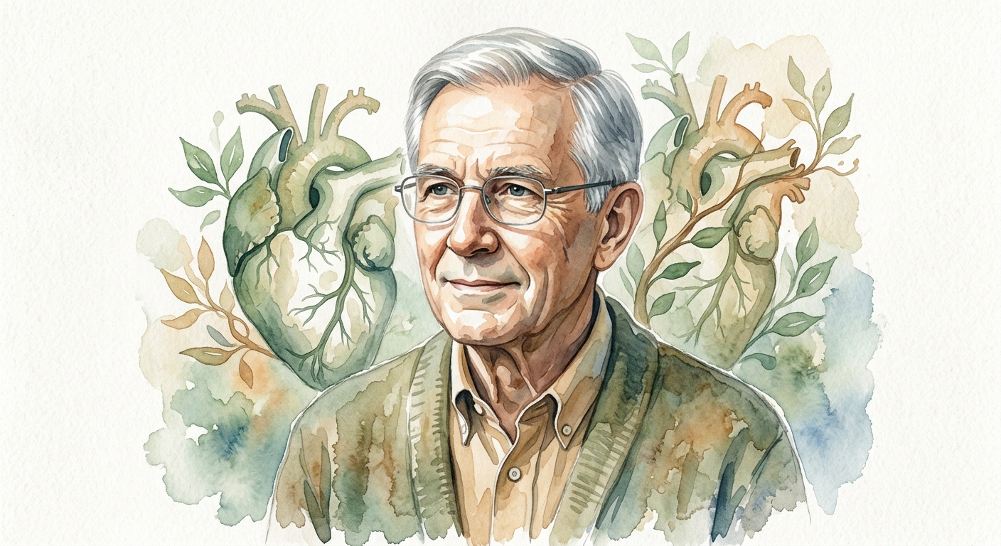 Illustrated portrait of Dr. Thomas Cowan, MD