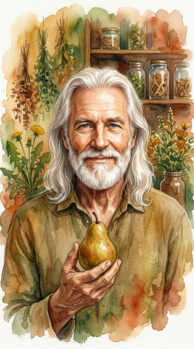 Illustrated portrait of Dr. Robert Morse, ND